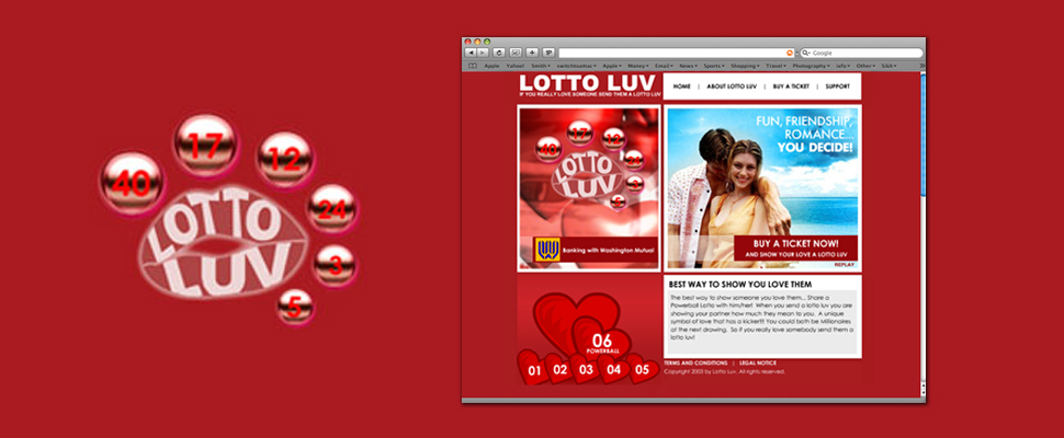 LOTTOLUV LOTTERY TICKETS